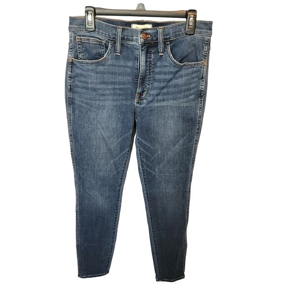 Madewell Medium Wash High Waisted 10 in Classic NWT Skinny Leg Jeans Size 28 - Picture 1 of 11